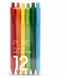 Набор гелевых ручек Xiaomi KACO Pure Plastic Gel Ink Pen 12 шт. 