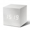 Часы настольные с подсветкой Cube Click Clock GINGKO