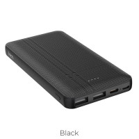 Внешний АКБ HOCO J48 Nimble 10000mAh, 2xUSB, 2А, LED, Li-Pol 	
