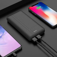 Внешний АКБ HOCO J48 Nimble 10000mAh, 2xUSB, 2А, LED, Li-Pol 	