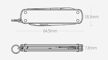Мультитул-клиппер NexTool Outdoor Multifunctional Nail Clippers