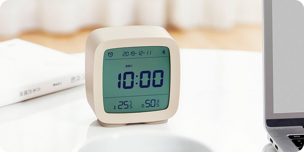Умный будильник Xiaomi Qingping Bluetooth Alarm Clock Amber White CGD1 	